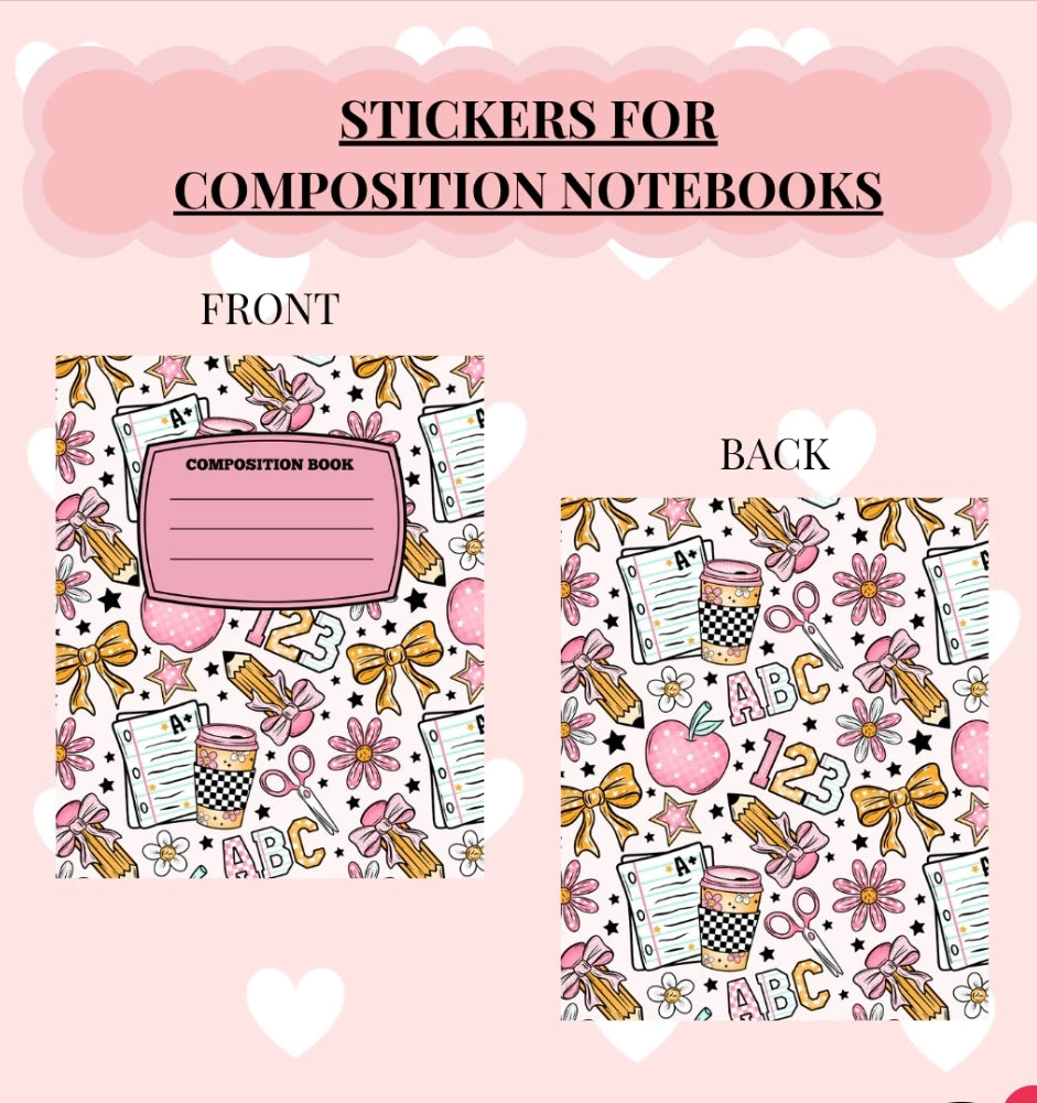 PRE ORDER Composition Notebooks