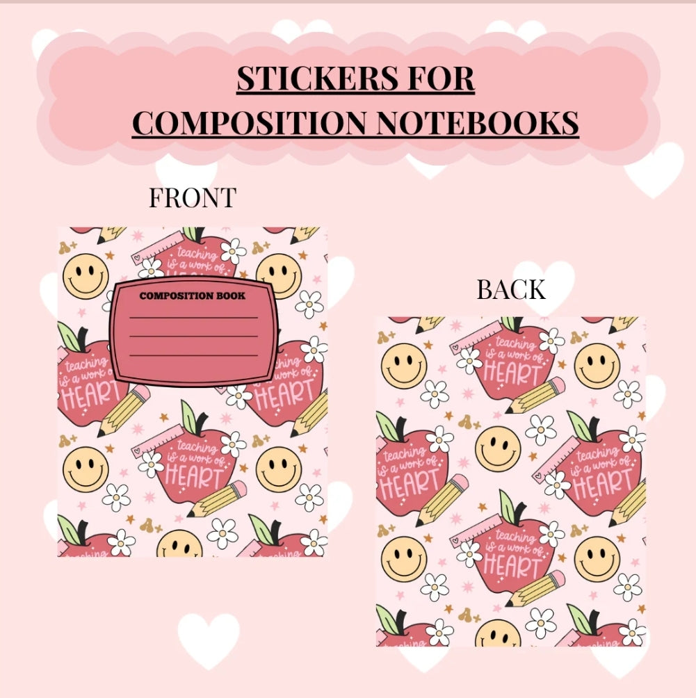 PRE ORDER Composition Notebooks