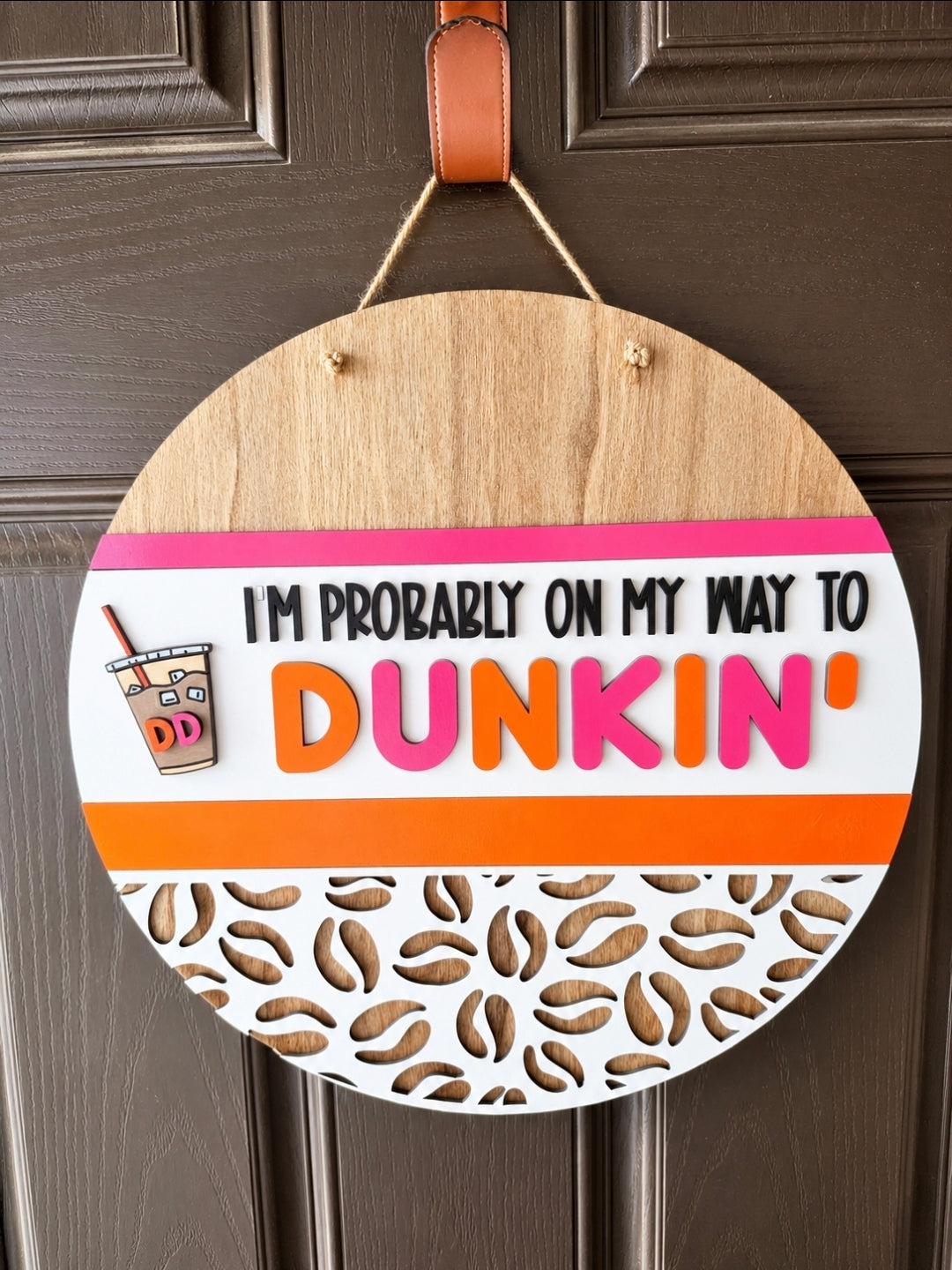 Dunkin Door Hanger