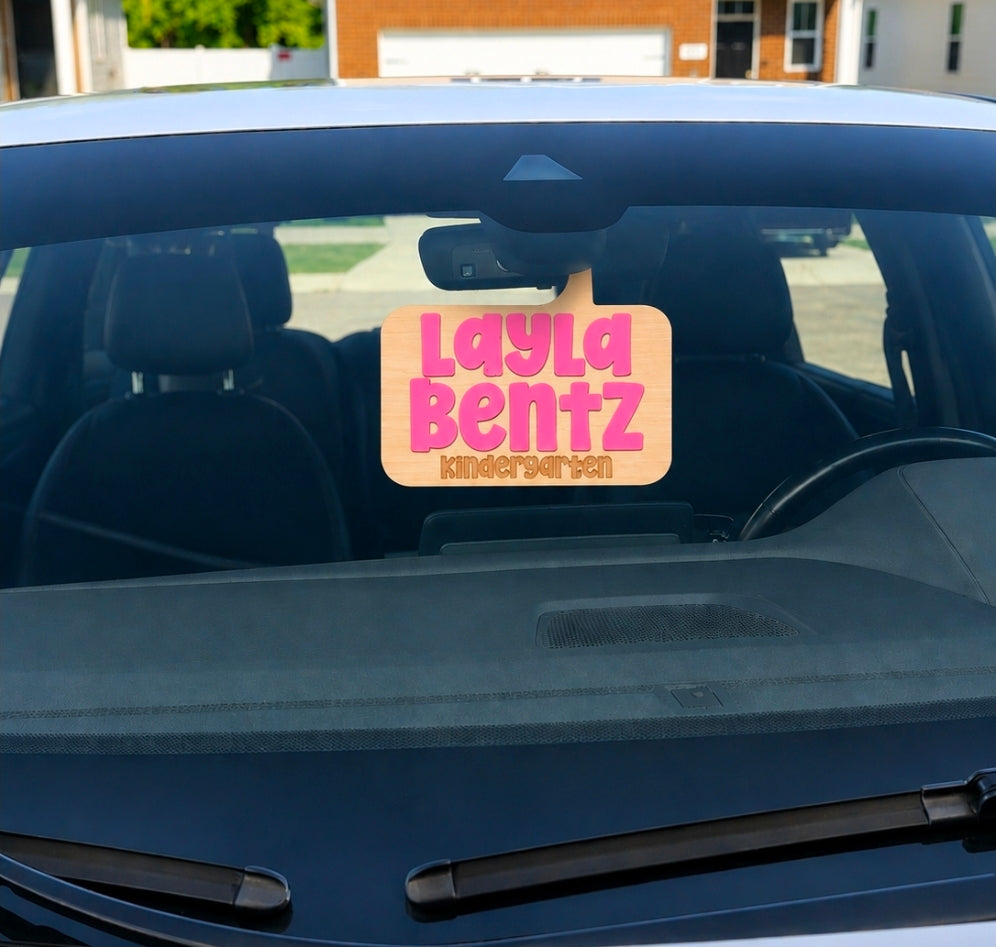 Rear-view Pick up Car Tag