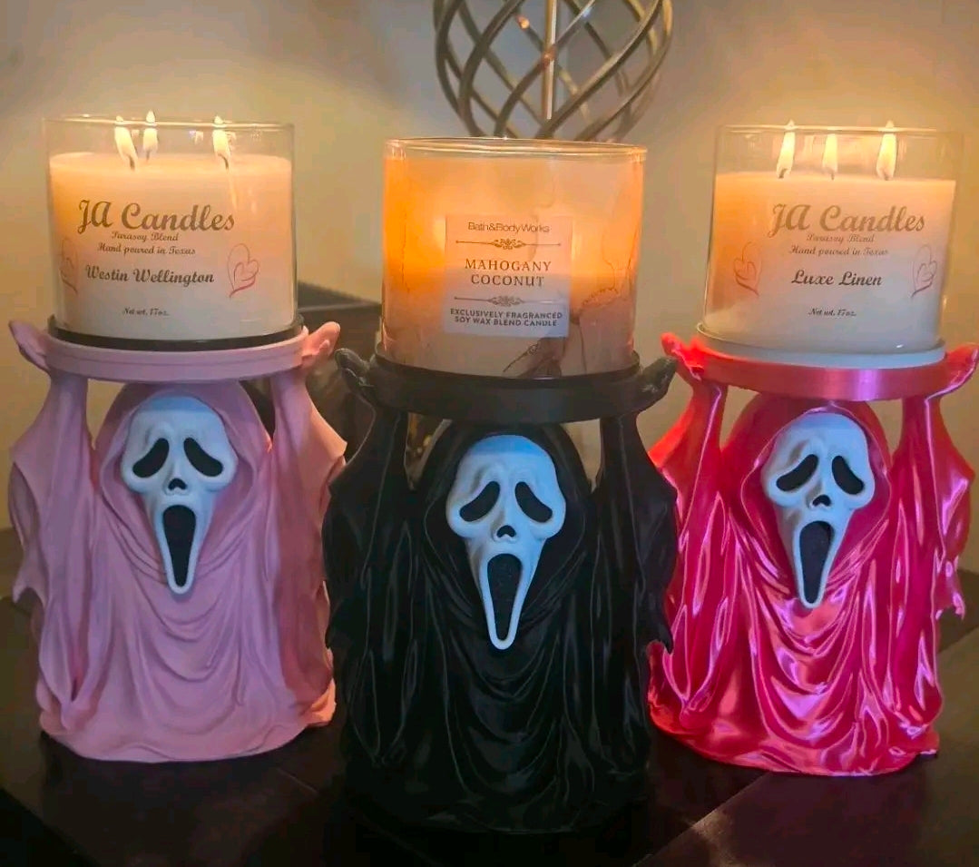 Ghost Face Candle Holder