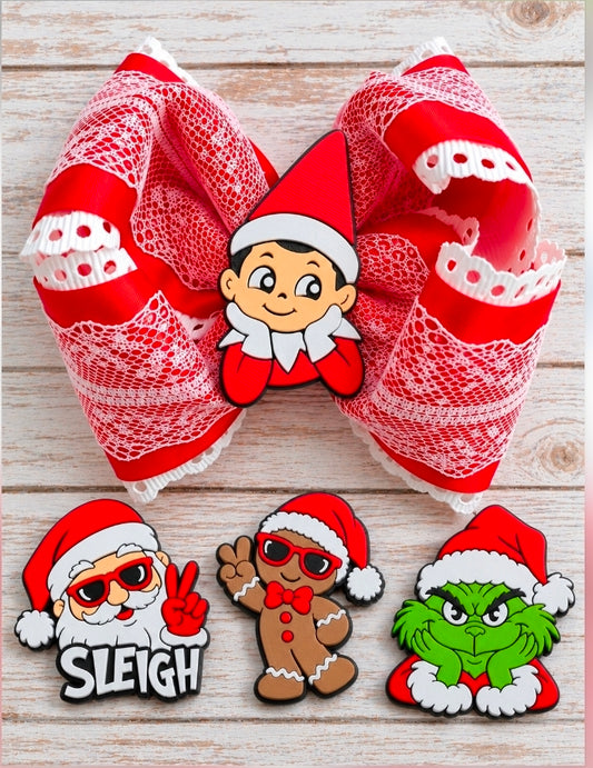 CHRISTMAS BOW FLATBACKS