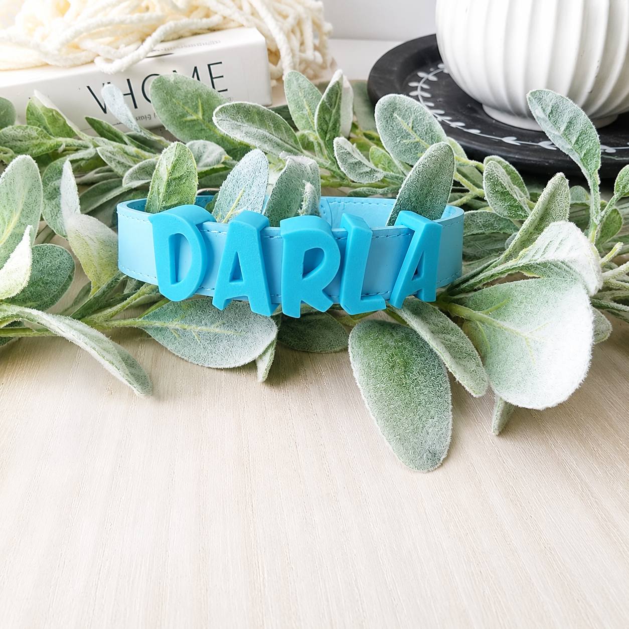 Dog Chunky Letter Name Collar