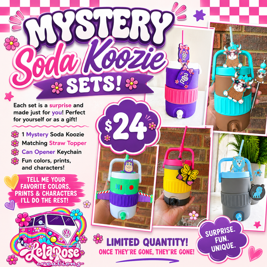 Mystery  Soda koozie sets