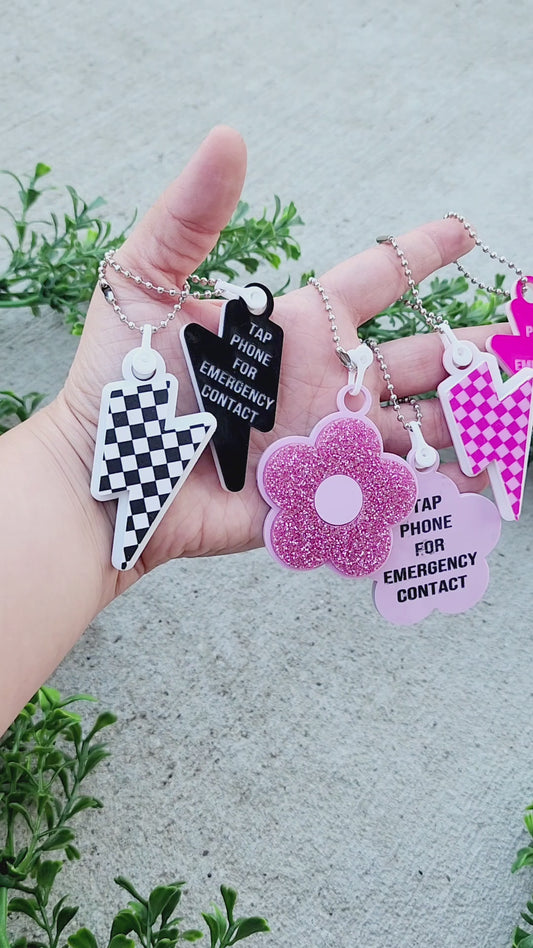 NFC Emergency Contact Keychain