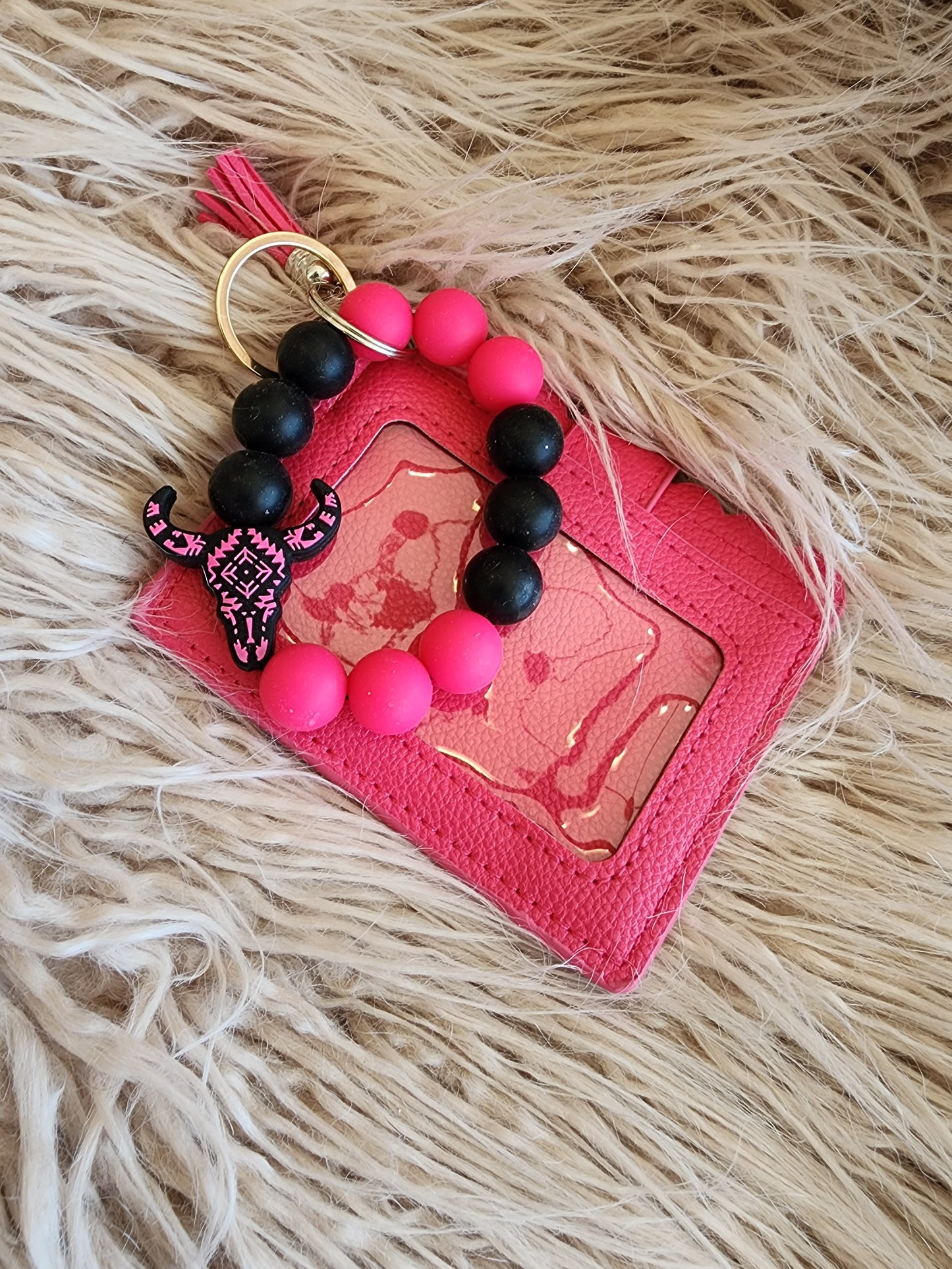 Pink and Black Bull