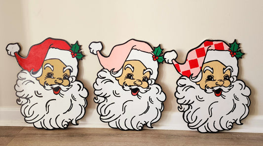 Santa Head Door Hanger