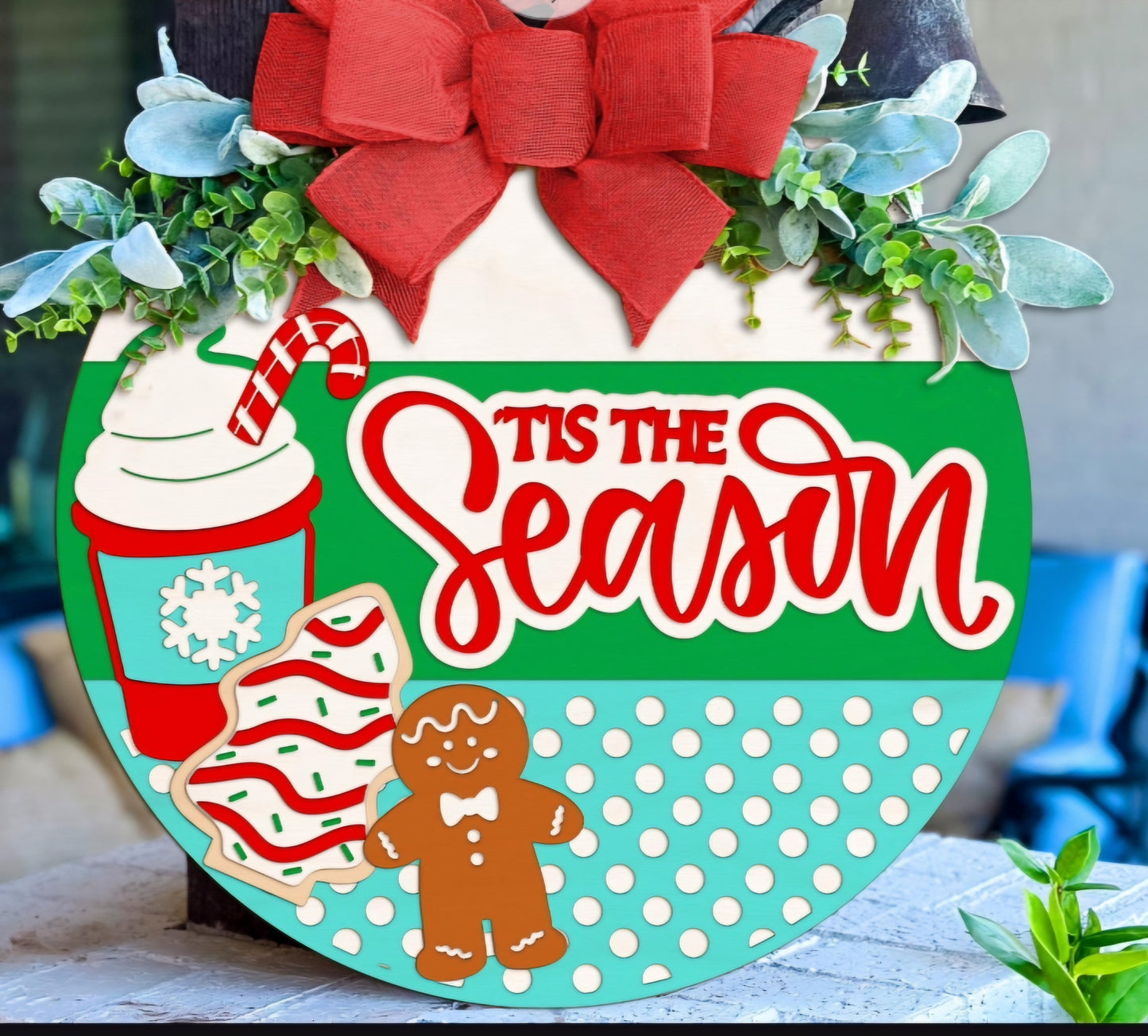 Discounted Christmas 16in Door Hanger Collab!