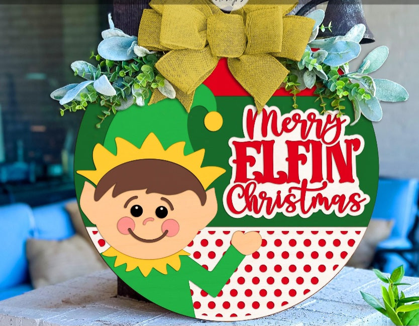 Discounted Christmas 16in Door Hanger Collab!