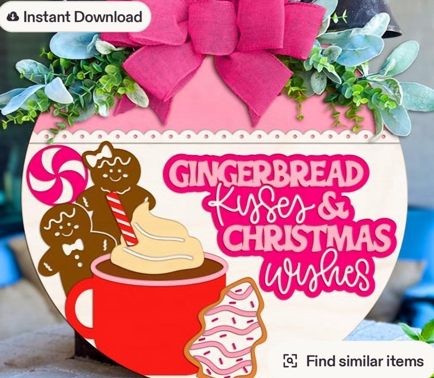 Discounted Christmas 16in Door Hanger Collab!