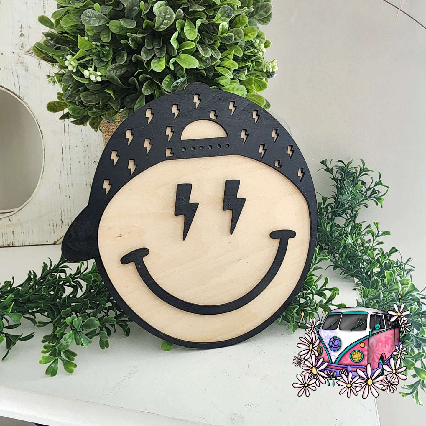 Bolt Snapback Smiley Face Sign
