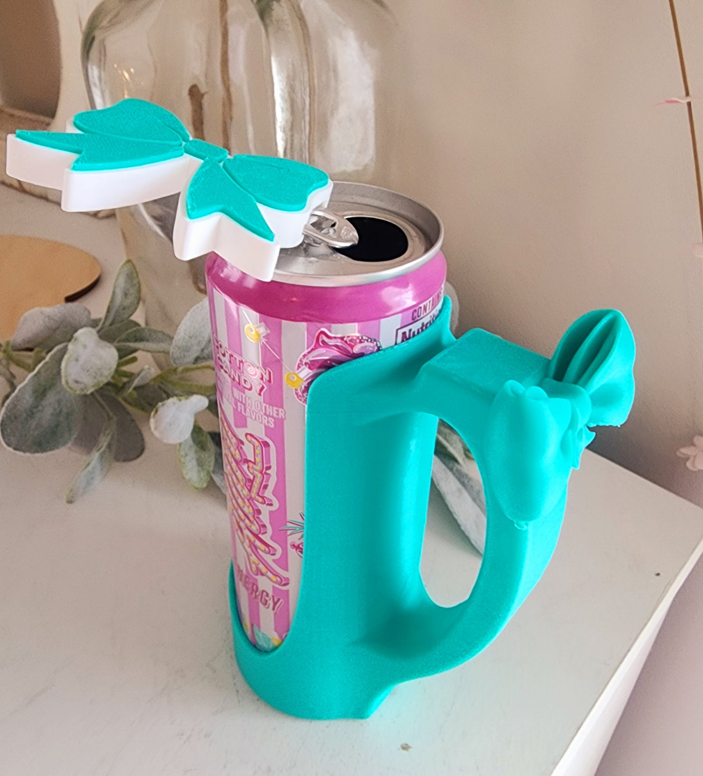 Bow Slim Drink Holder with can opener keychain