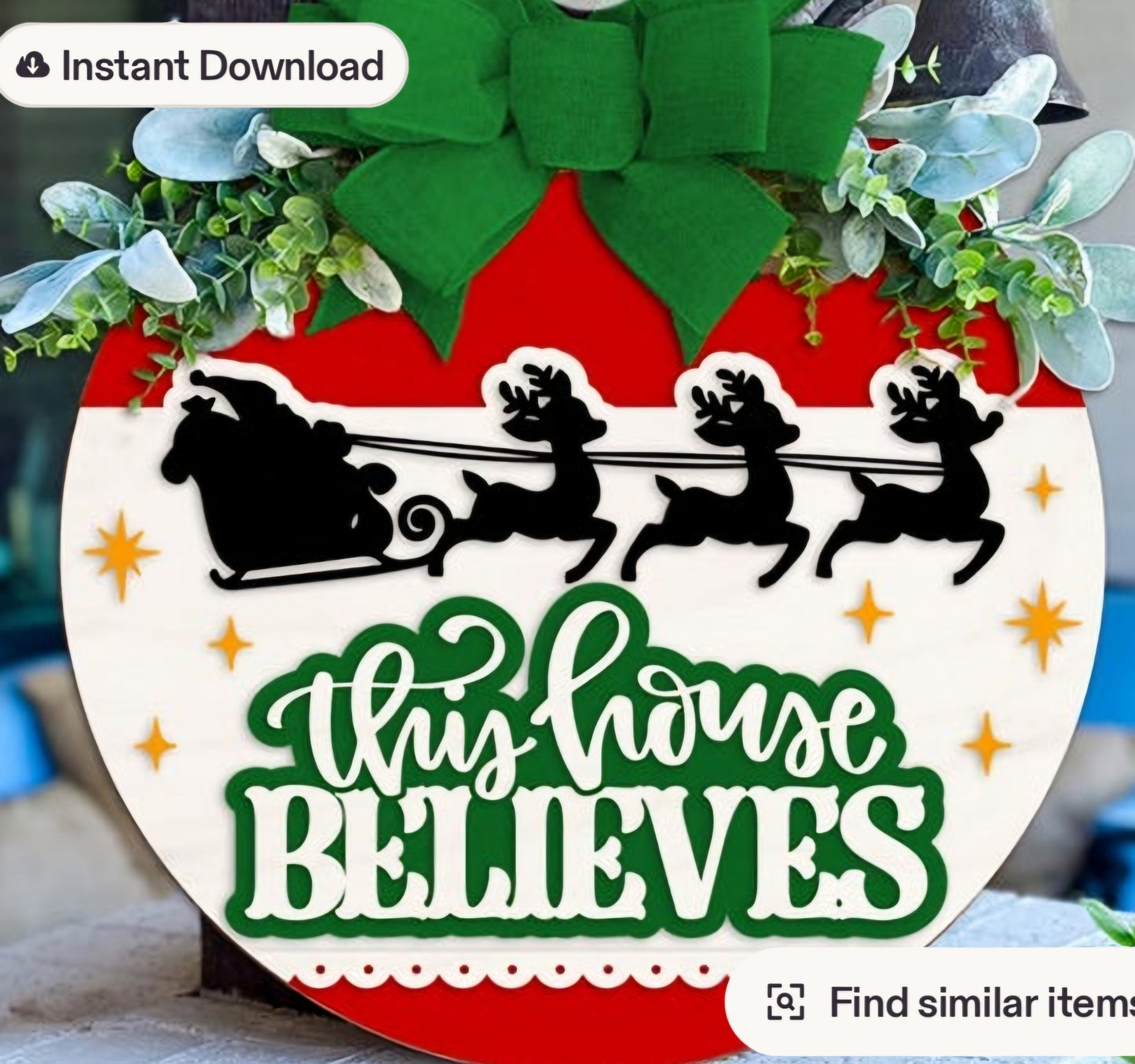 Discounted Christmas 16in Door Hanger Collab!
