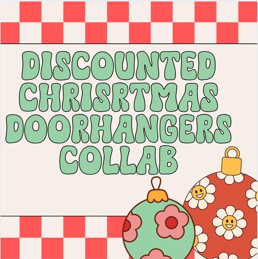 Discounted Christmas 16in Door Hanger Collab!